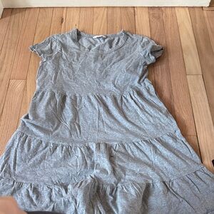 Gray Tiered Dress